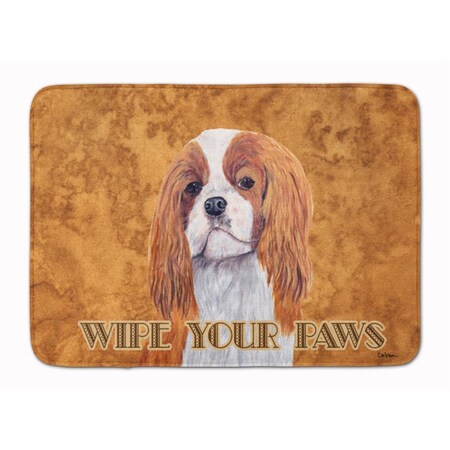 Carolines Treasures Cavalier Spaniel Wipe your Paws Machine Washable Memory Foam Mat SC9118RUG